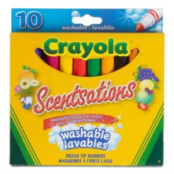 CRAYOLA - 10 MARQUEURS LAVABLES SCENTSATIONS